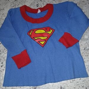 Vintage Superman Underoos Thermal Shirt 2-4